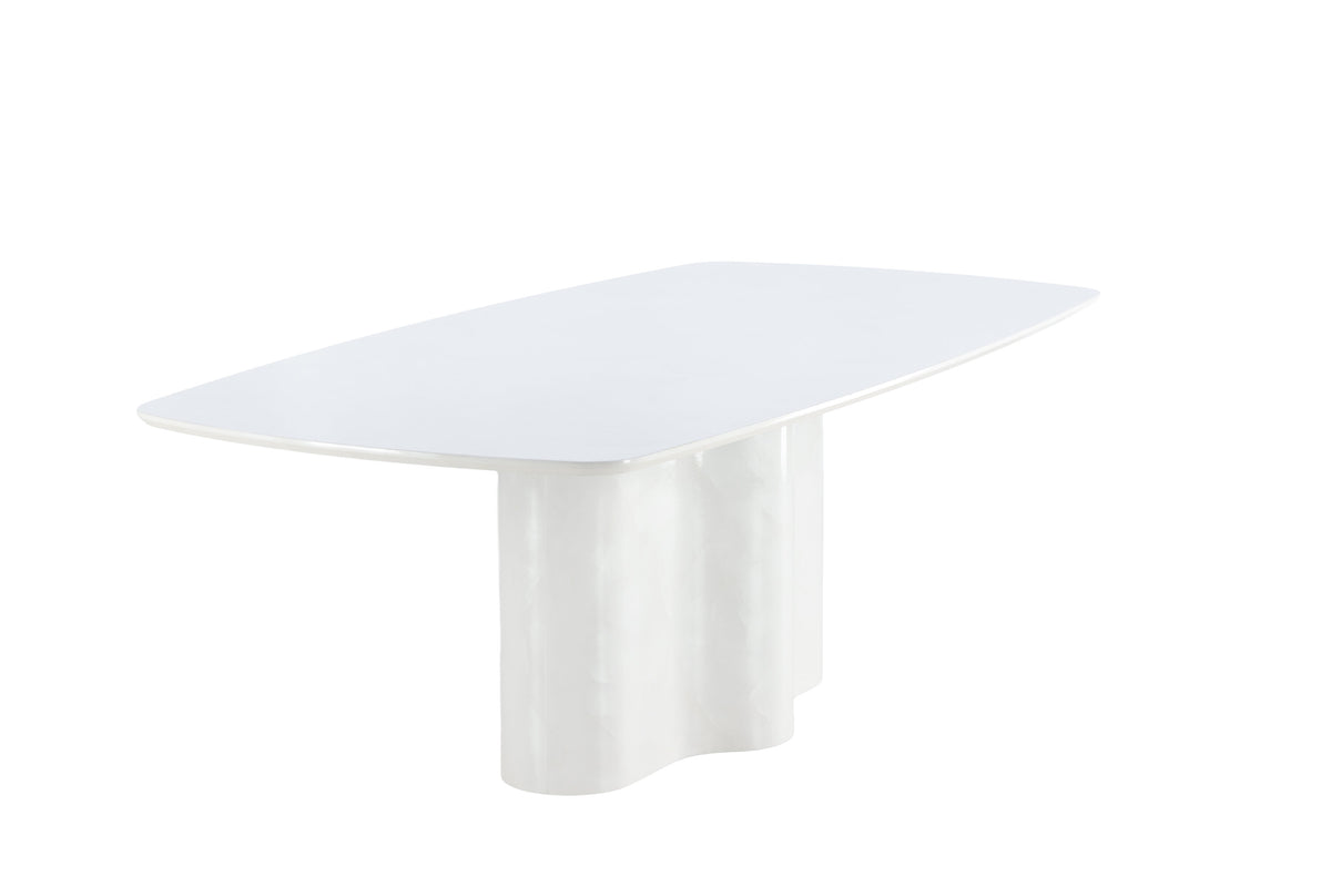 Väddö rektangulärt matbord 220x110x75 cm vitlackerad MDF