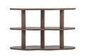 Moln hylla 120x45x75 cm mockabrun MDF med 3D-papperslaminat