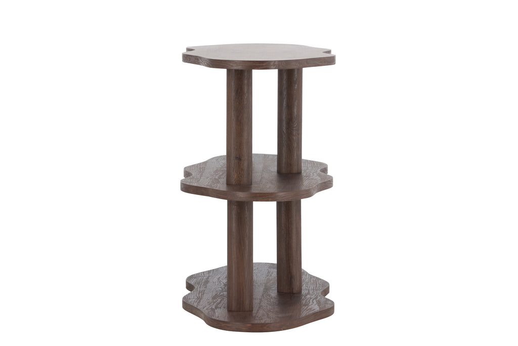 Moln hylla 120x45x75 cm mockabrun MDF med 3D-papperslaminat