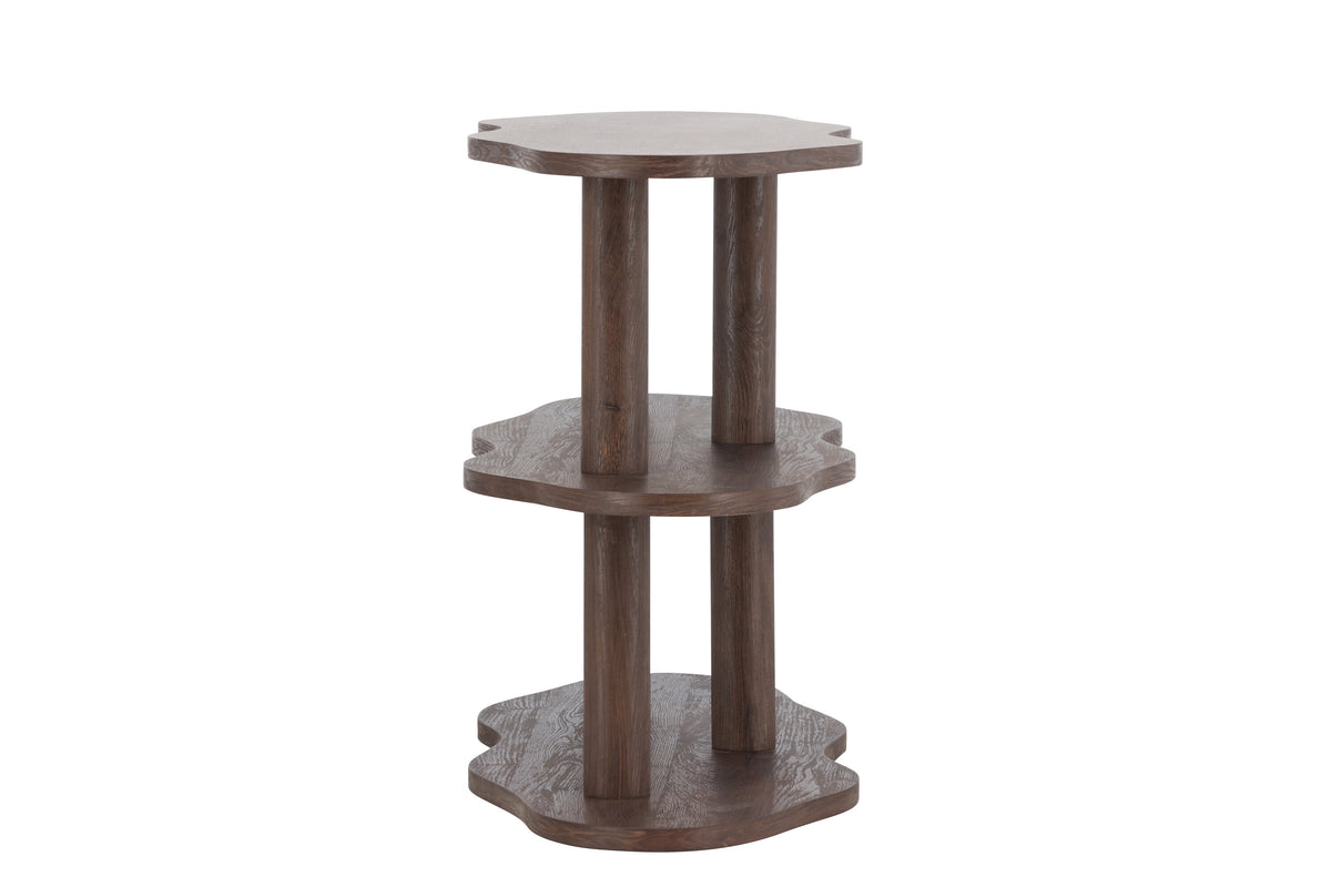 Moln hylla 120x45x75 cm mockabrun MDF med 3D-papperslaminat