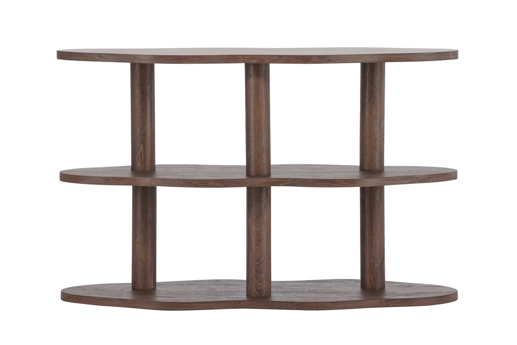 Moln hylla 120x45x75 cm mockabrun MDF med 3D-papperslaminat