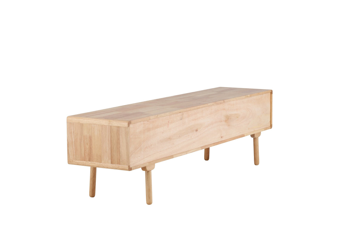 Skärhamn tv-bänk 200x45x55 cm naturfärgat gummiträ