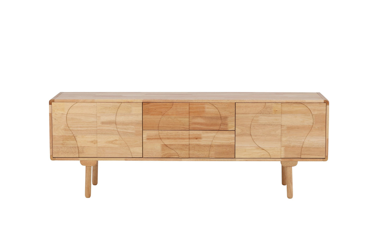 Skärhamn skåp 180x45x65 cm naturfärgat gummiträ