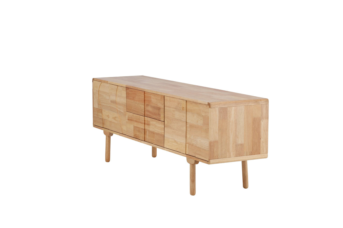 Skärhamn skåp 180x45x65 cm naturfärgat gummiträ