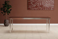 Cilo matbord 210x95x75 cm silverfärgat rostfritt stål