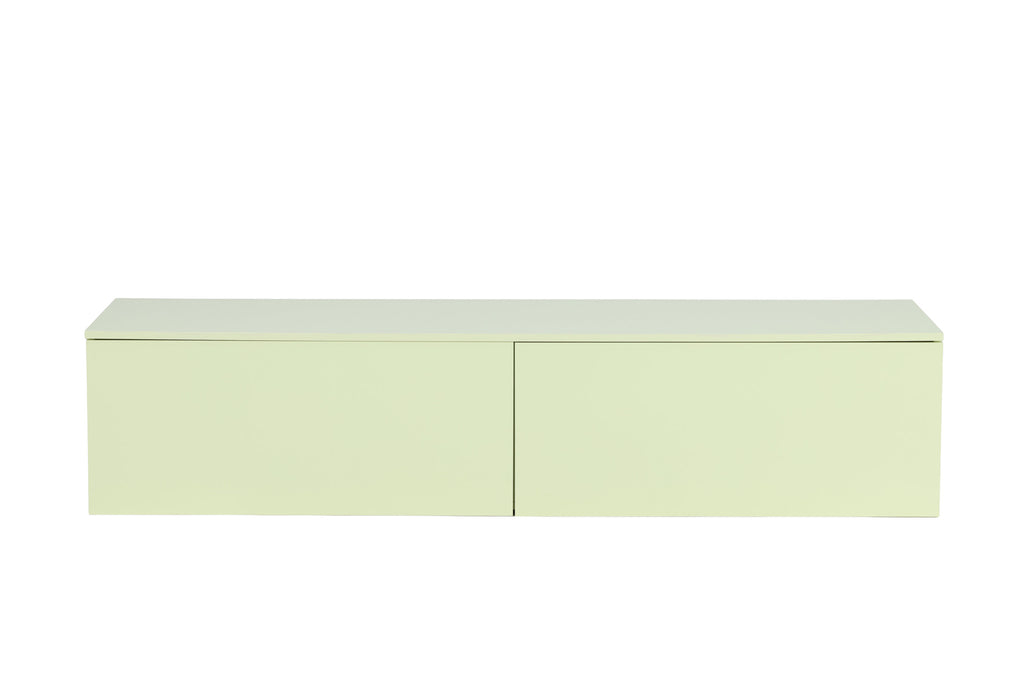 Frihamn byrå 160x45x35 cm högblank grön MDF