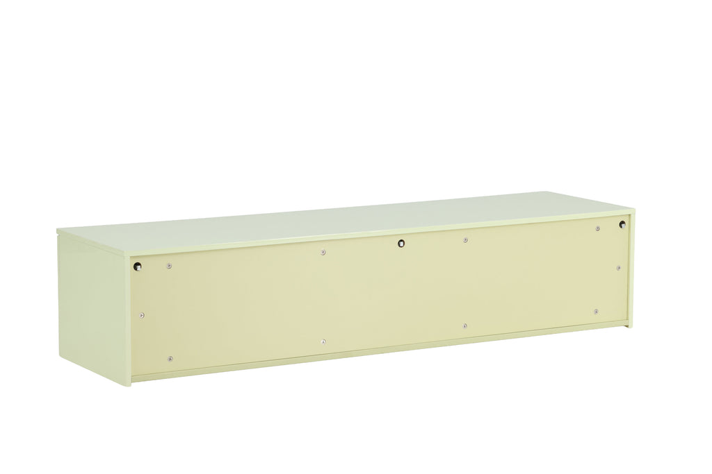 Frihamn byrå 160x45x35 cm högblank grön MDF