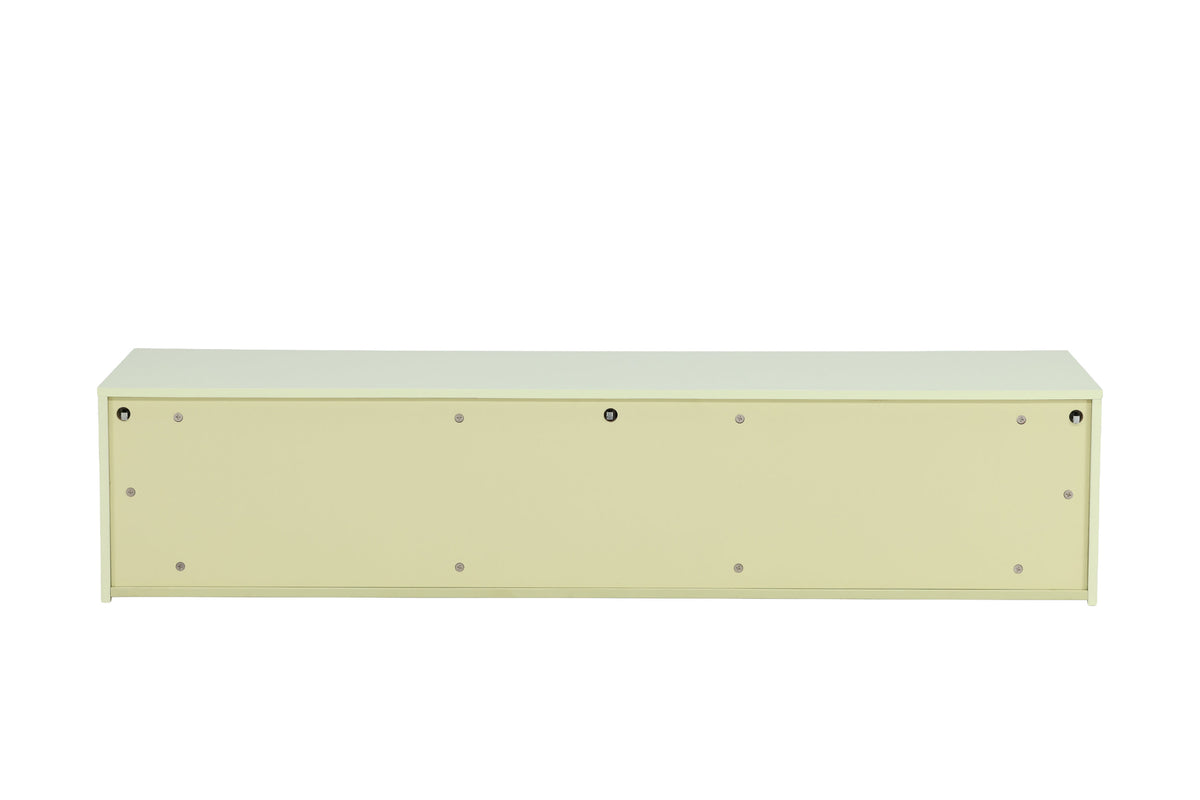 Frihamn byrå 160x45x35 cm högblank grön MDF