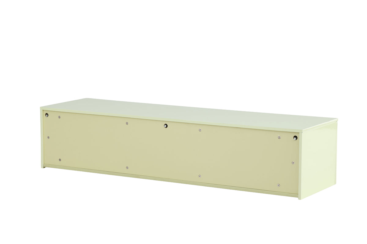 Frihamn byrå 160x45x35 cm högblank grön MDF