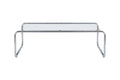 Saturnus soffbord 120x60x37,5 cm silverkrom och glas