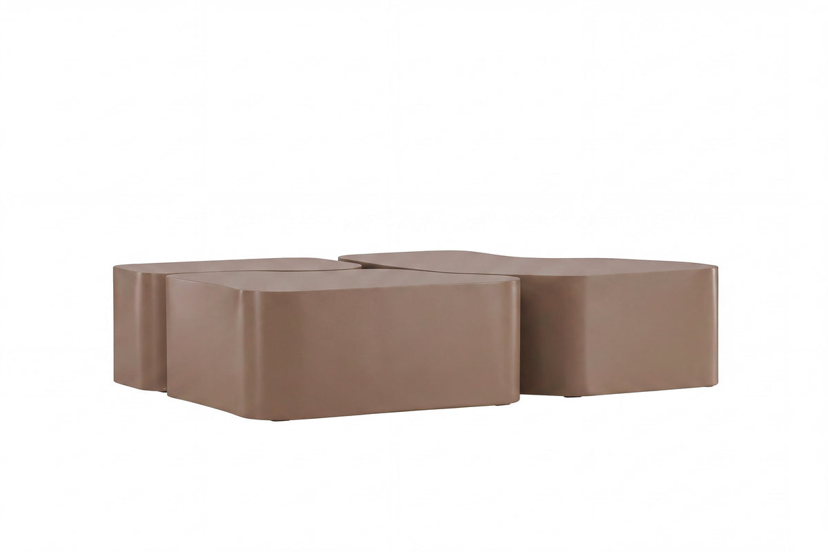 Nordland soffbord 95x70, 74x60 och 40x40 cm brunt
