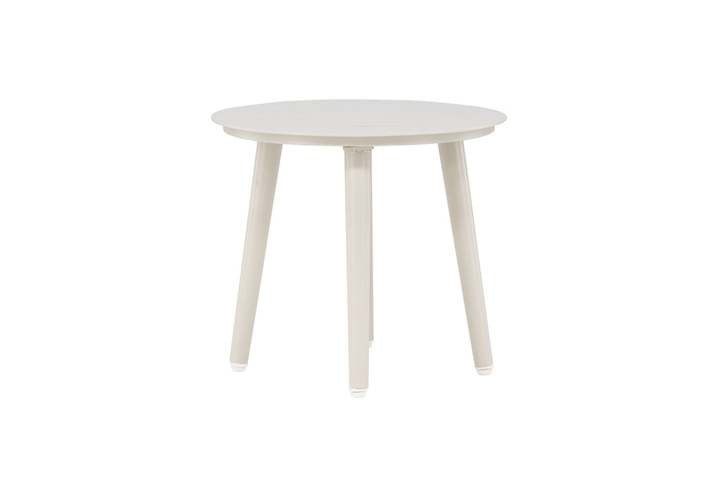 Lina runt sidobord Ø40 cm beige