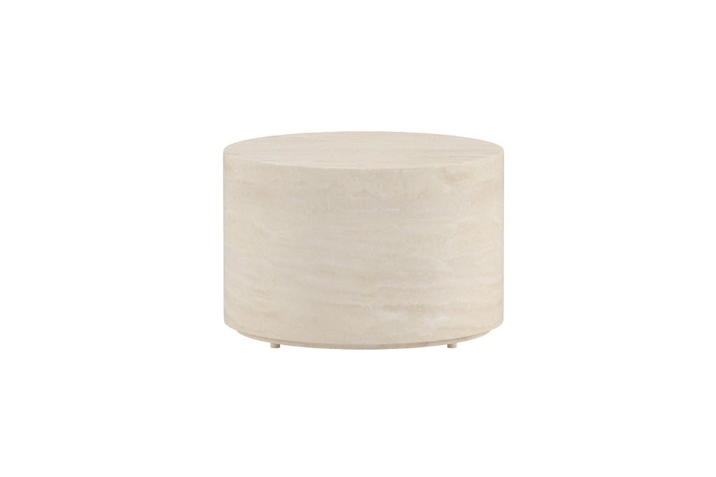 Lissabon sidobord Ø60 cm beige