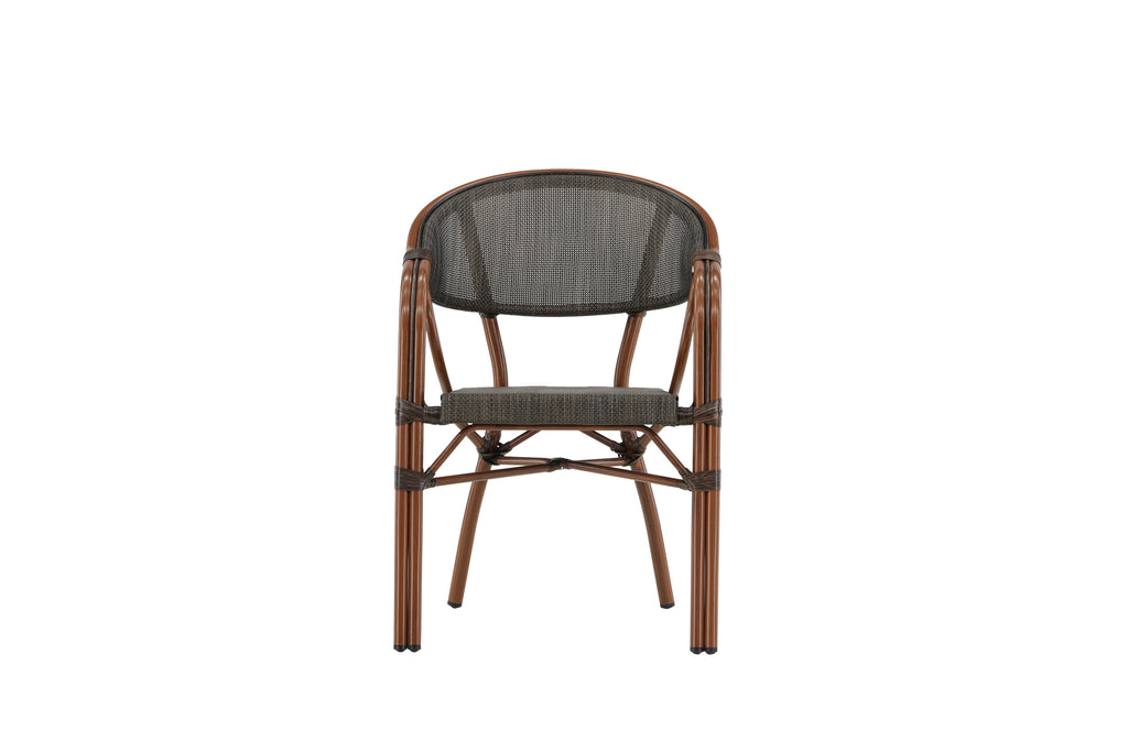 Vila Real kaféstol 2-pack brun/svart