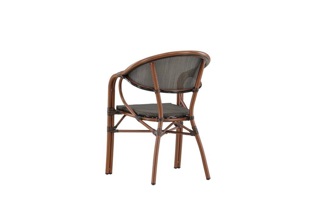 Vila Real kaféstol 2-pack brun/svart