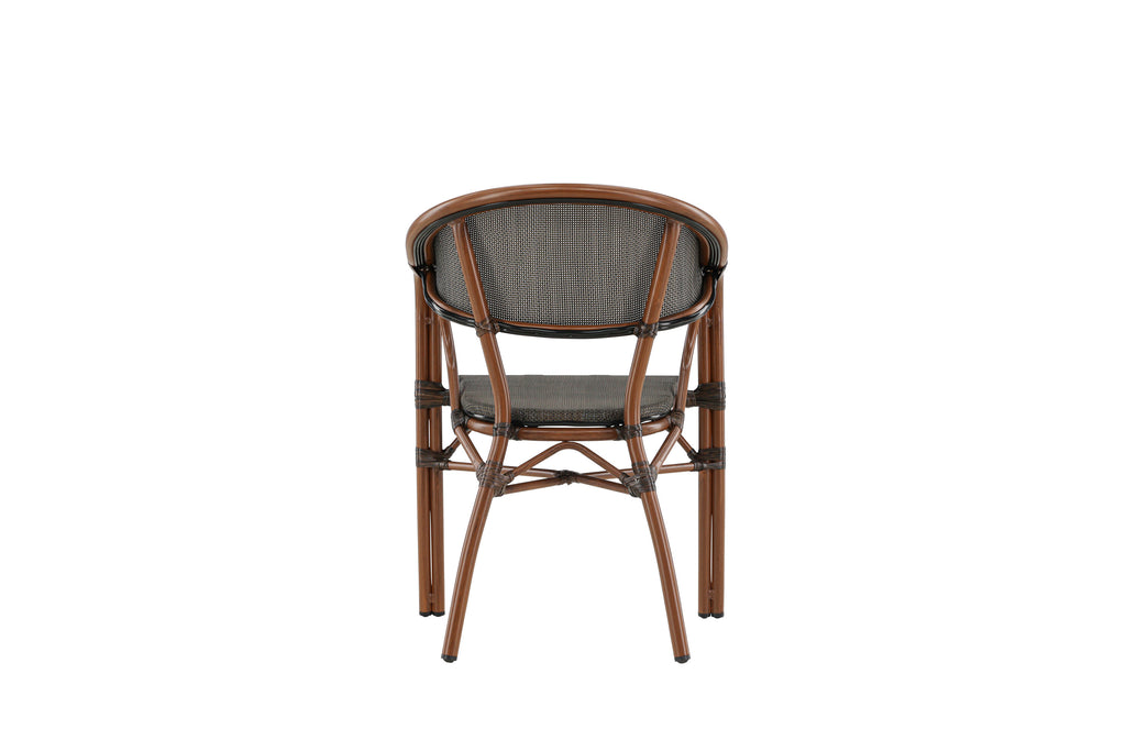 Vila Real kaféstol 2-pack brun/svart