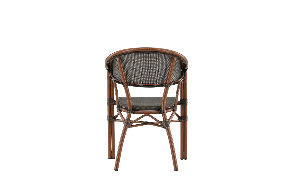 Vila Real kaféstol 2-pack brun/svart