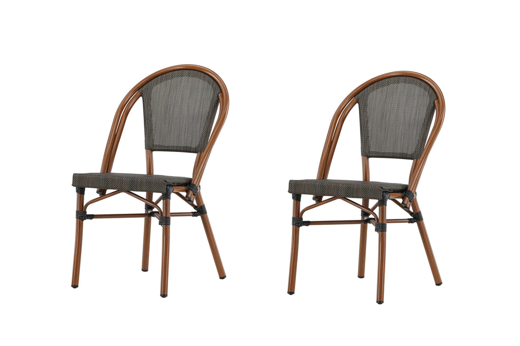 Guarda kaféstol brun/svart, 2-pack