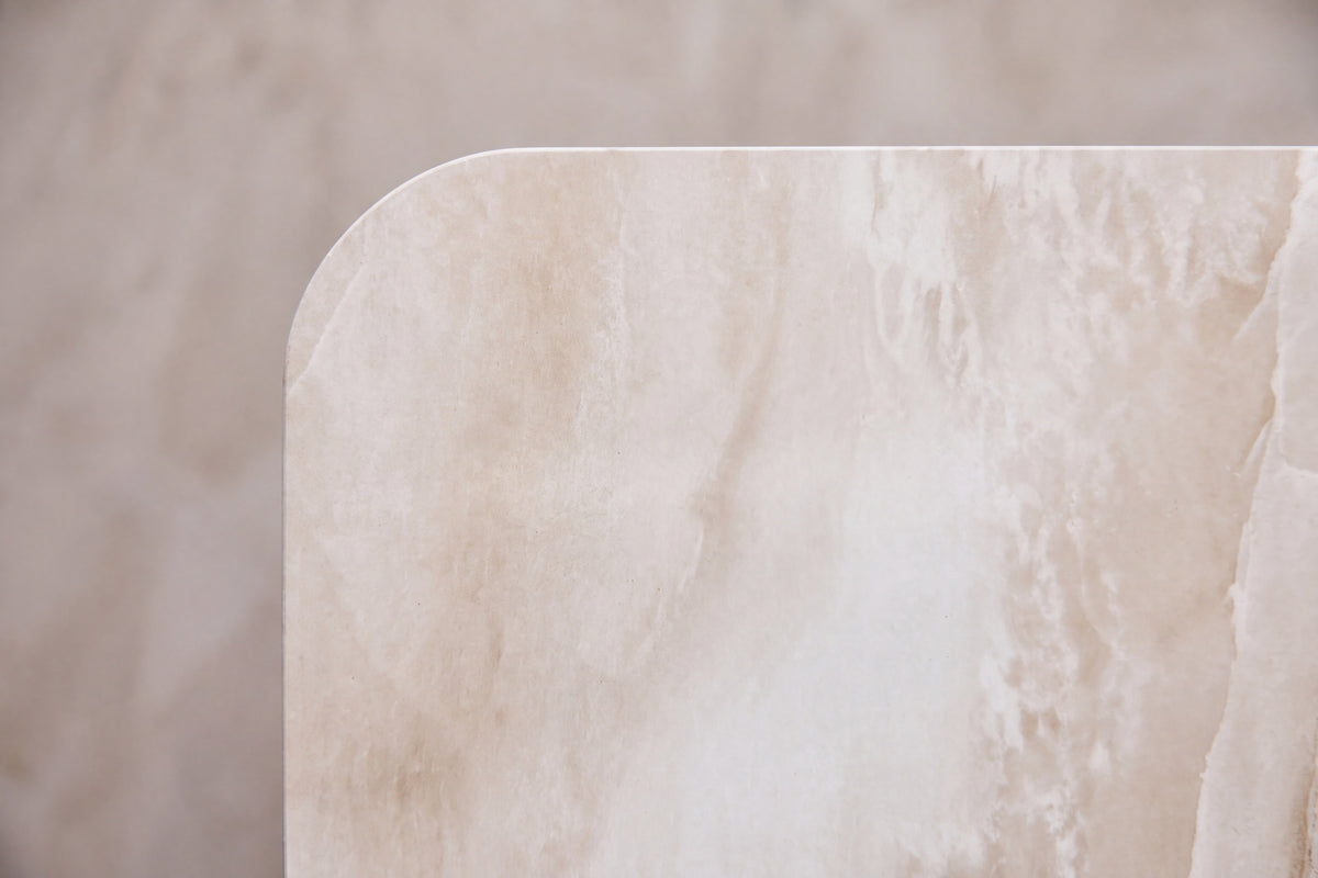 Ålesund konsolbord i beige marmorimitation
