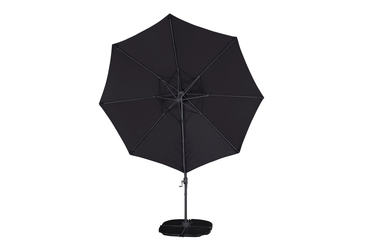 Leeds parasoll 3 m svart