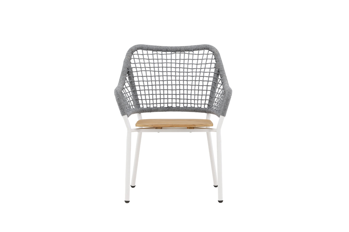 Amora vilfåtölj grå/teak