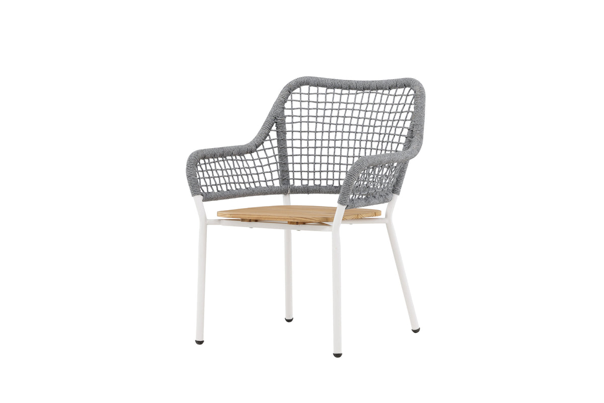 Amora vilfåtölj grå/teak