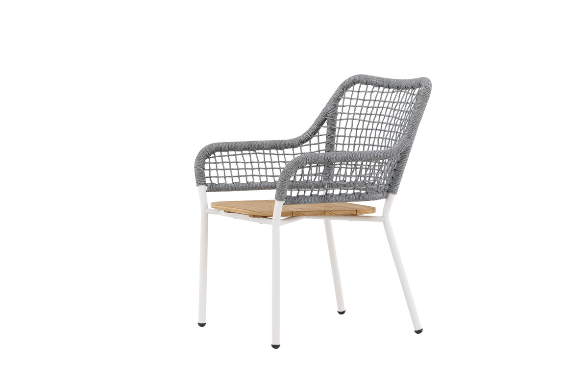 Amora vilfåtölj grå/teak