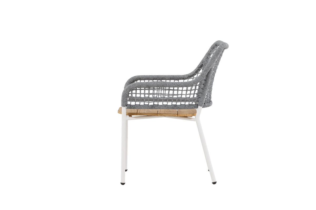 Amora vilfåtölj grå/teak