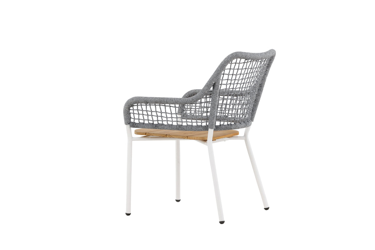 Amora vilfåtölj grå/teak
