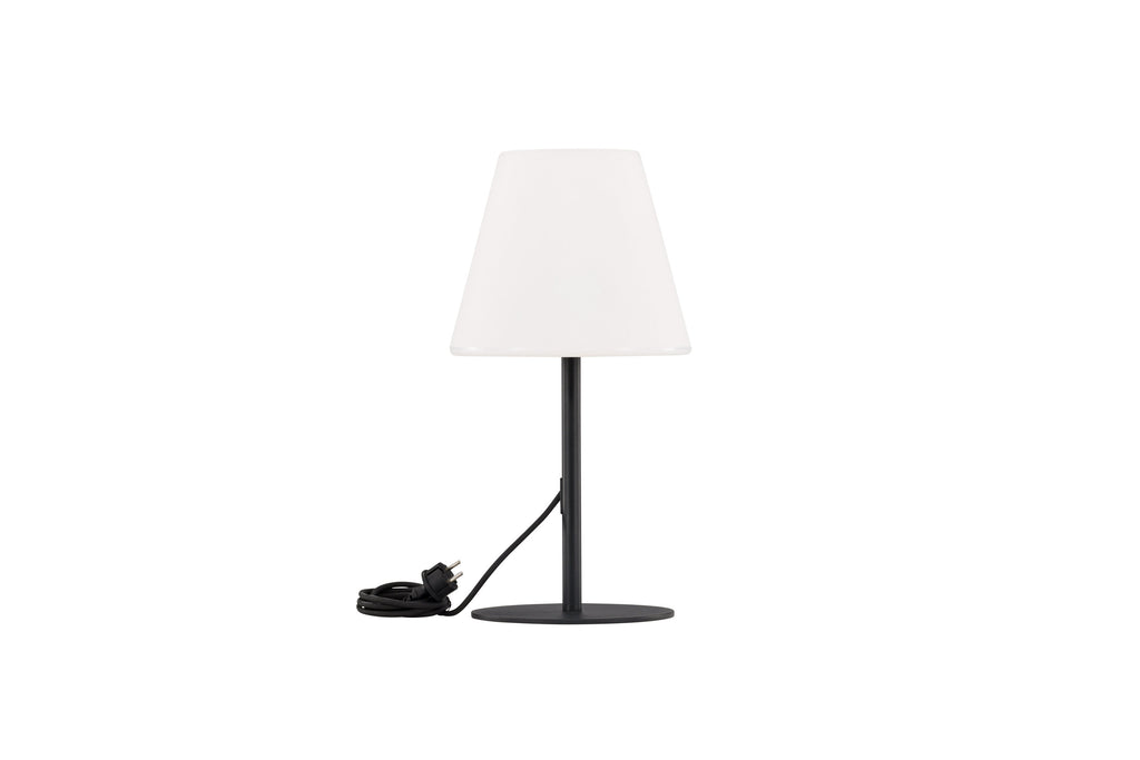Moris bordslampa Ø28x52 cm svart/vit