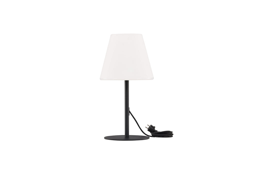 Moris bordslampa Ø28x52 cm svart/vit