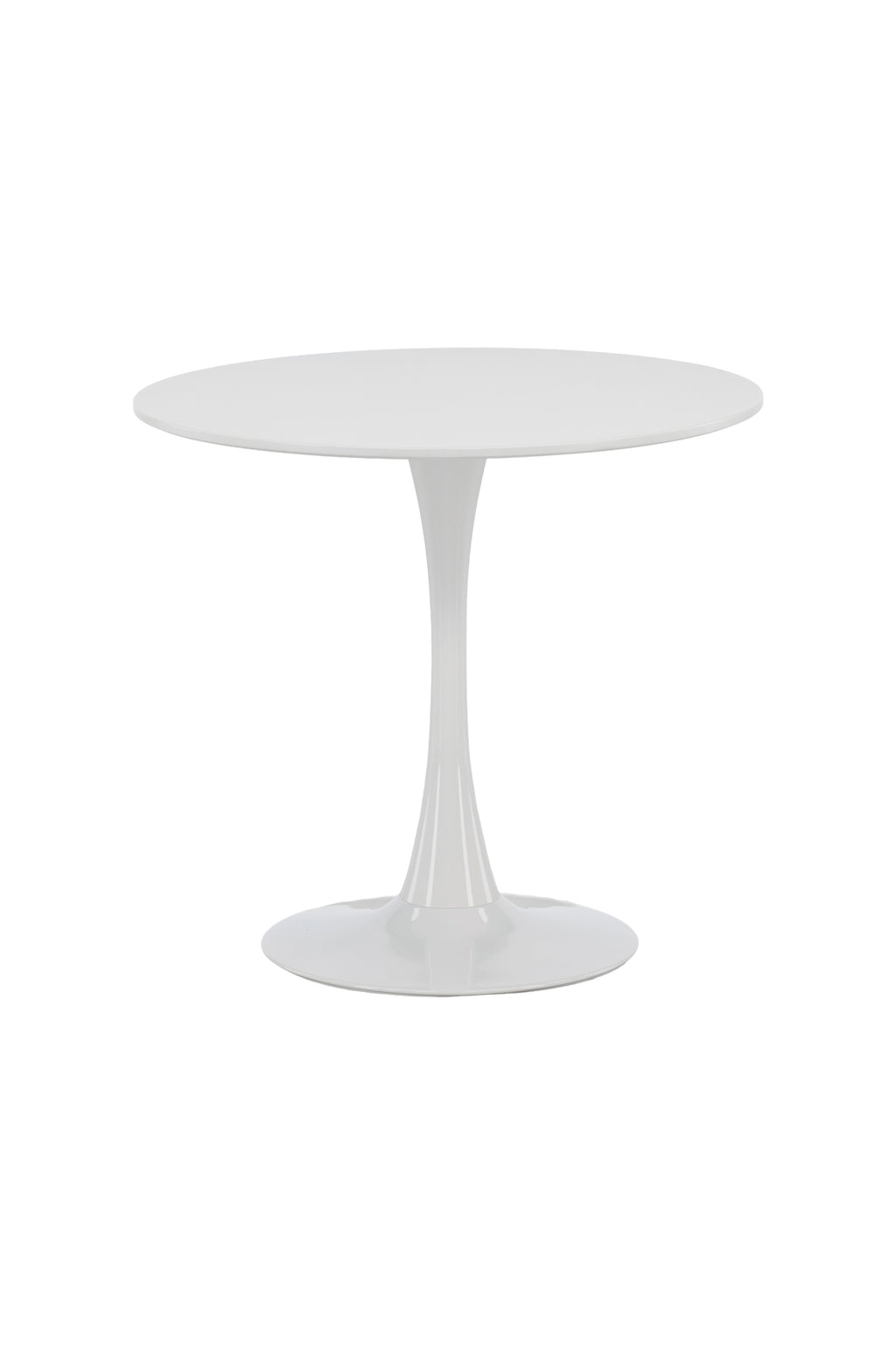 Hamden runt matbord Ø80 cm vit MDF