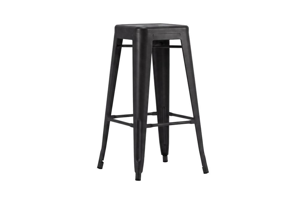 Tempe barstol 2-pack mattsvart metall