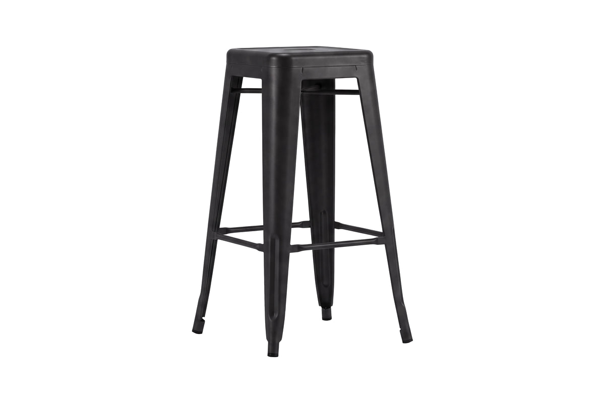 Tempe barstol 2-pack mattsvart metall