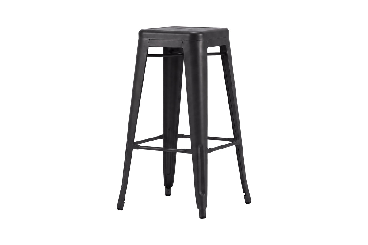 Tempe barstol 2-pack mattsvart metall