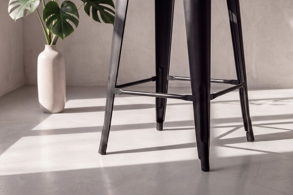 Tempe barstol 2-pack mattsvart metall