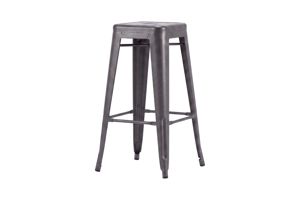 Tempe barstol 2-pack mörkgrå metall