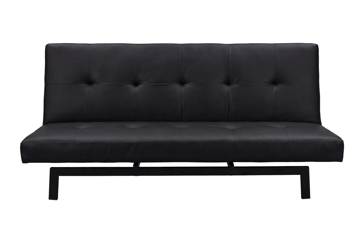 Bodil bäddsoffa svart konstläder