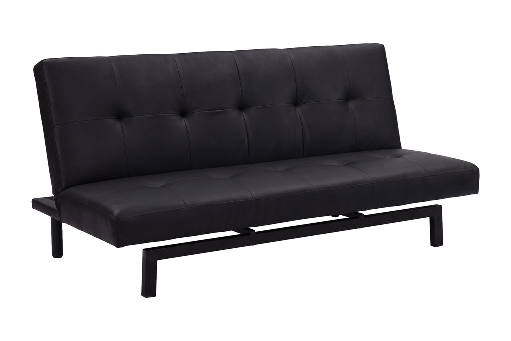 Bodil bäddsoffa svart konstläder