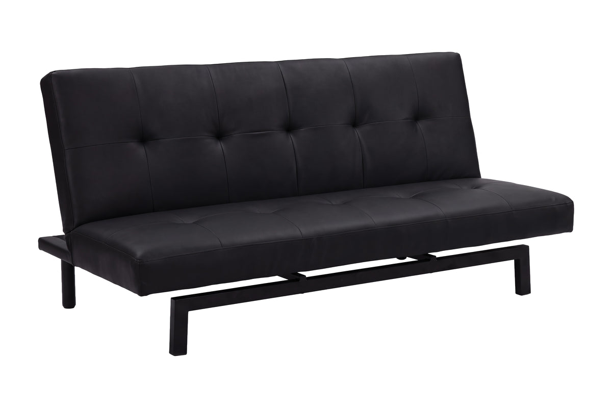 Bodil bäddsoffa svart konstläder