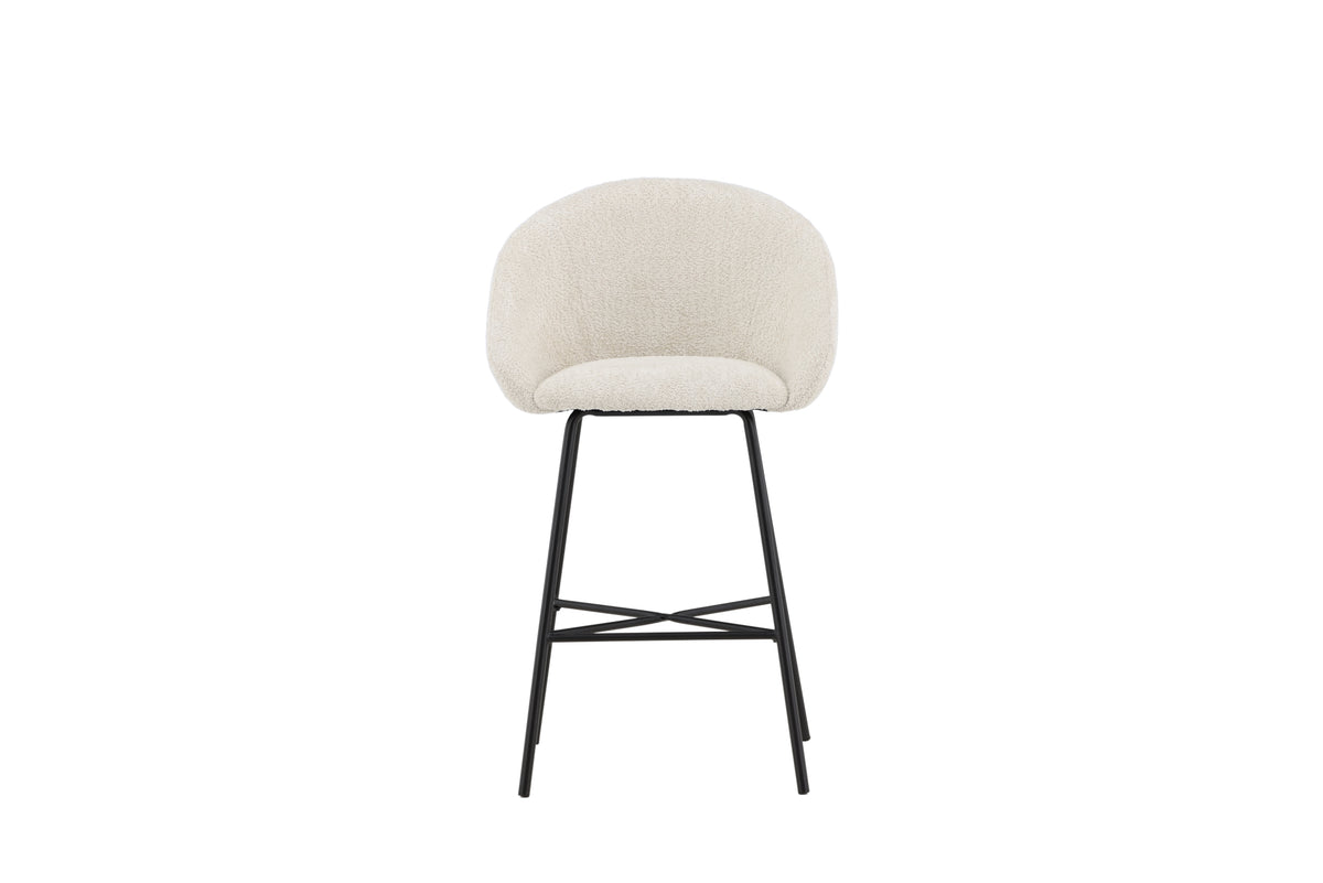 Velvet barstol i 2-pack svart/vit