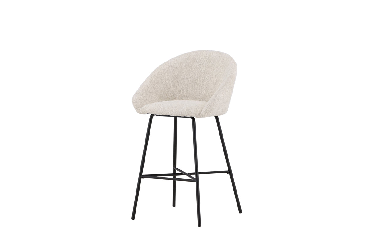 Velvet barstol i 2-pack svart/vit