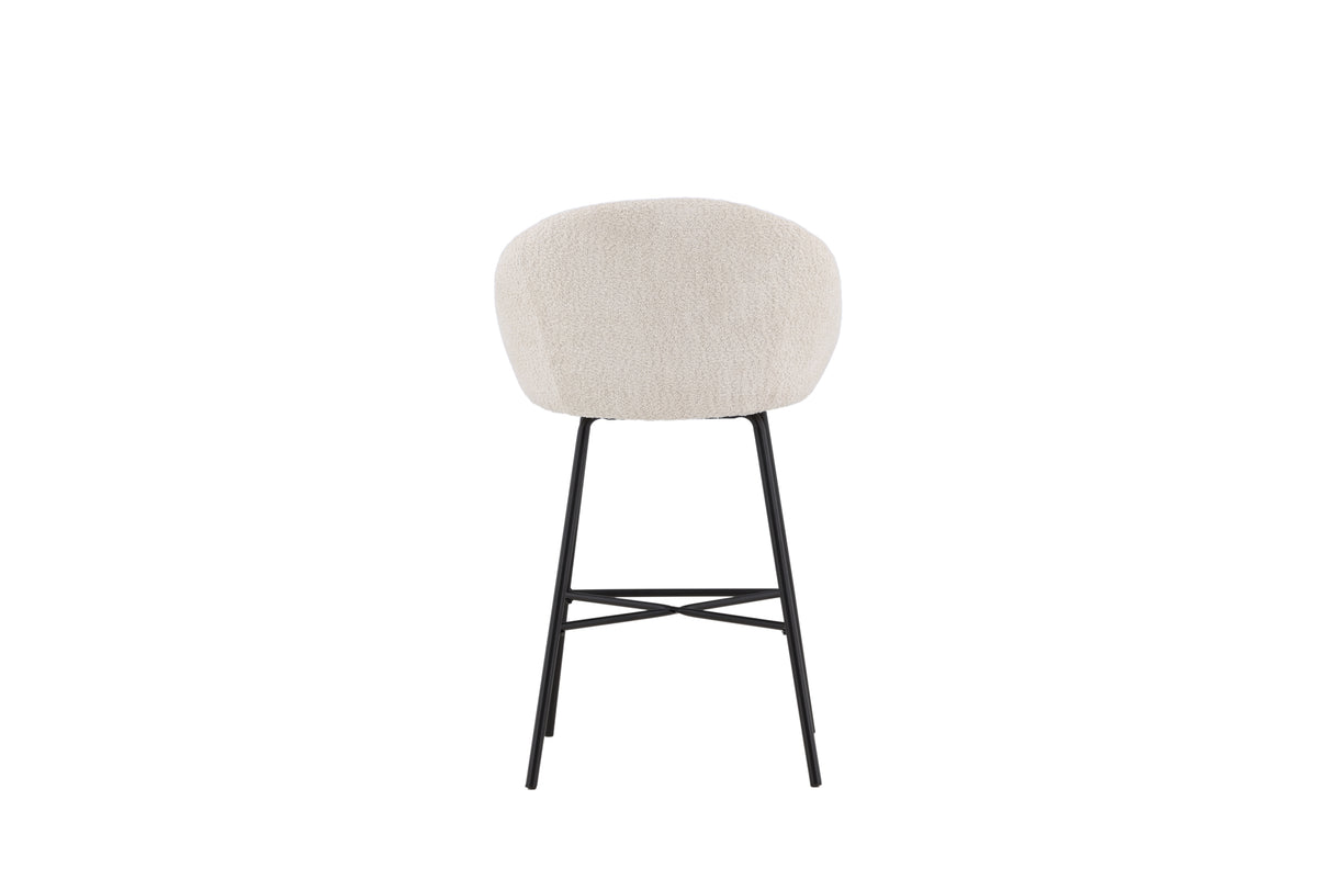 Velvet barstol i 2-pack svart/vit