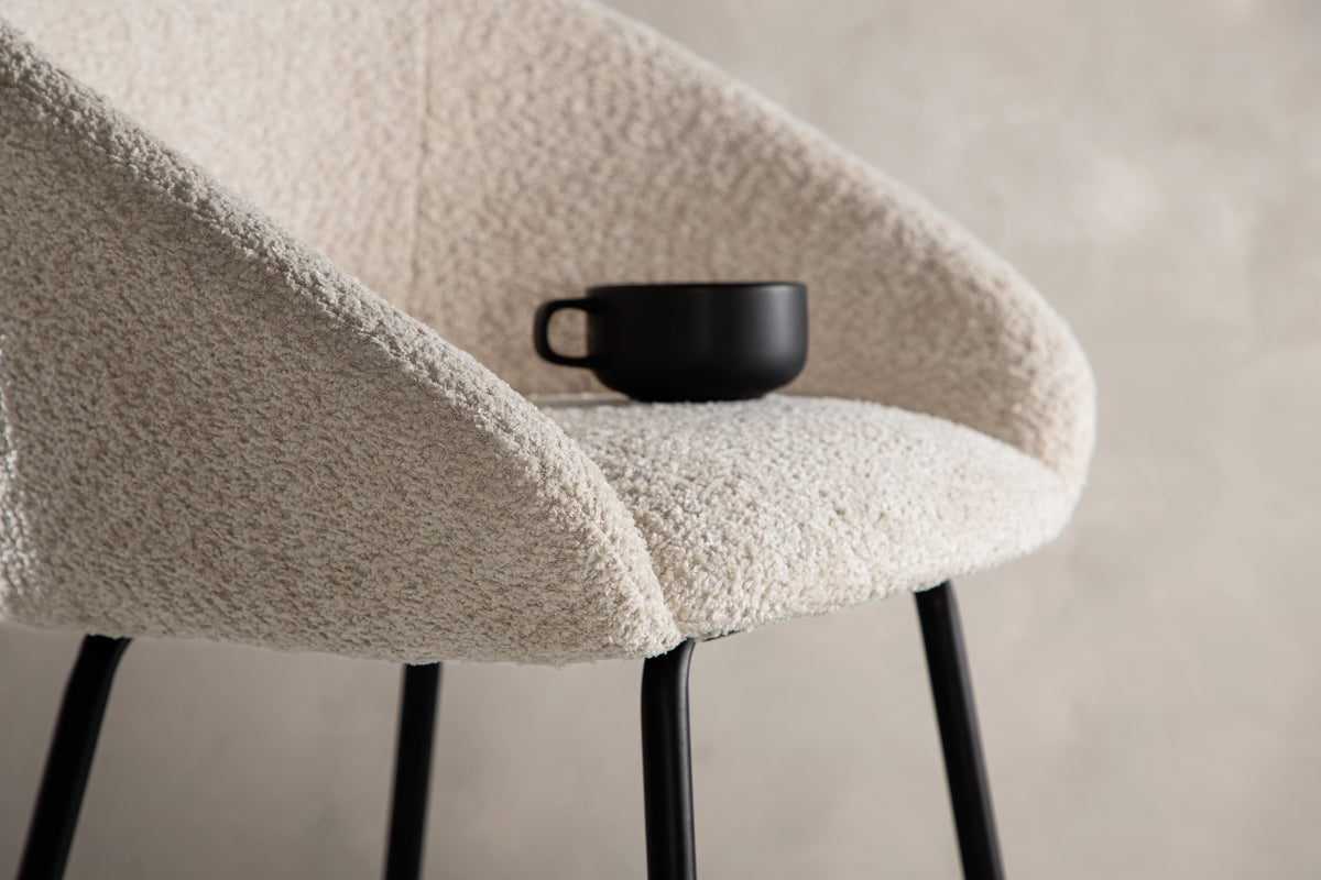 Velvet barstol i 2-pack svart/vit