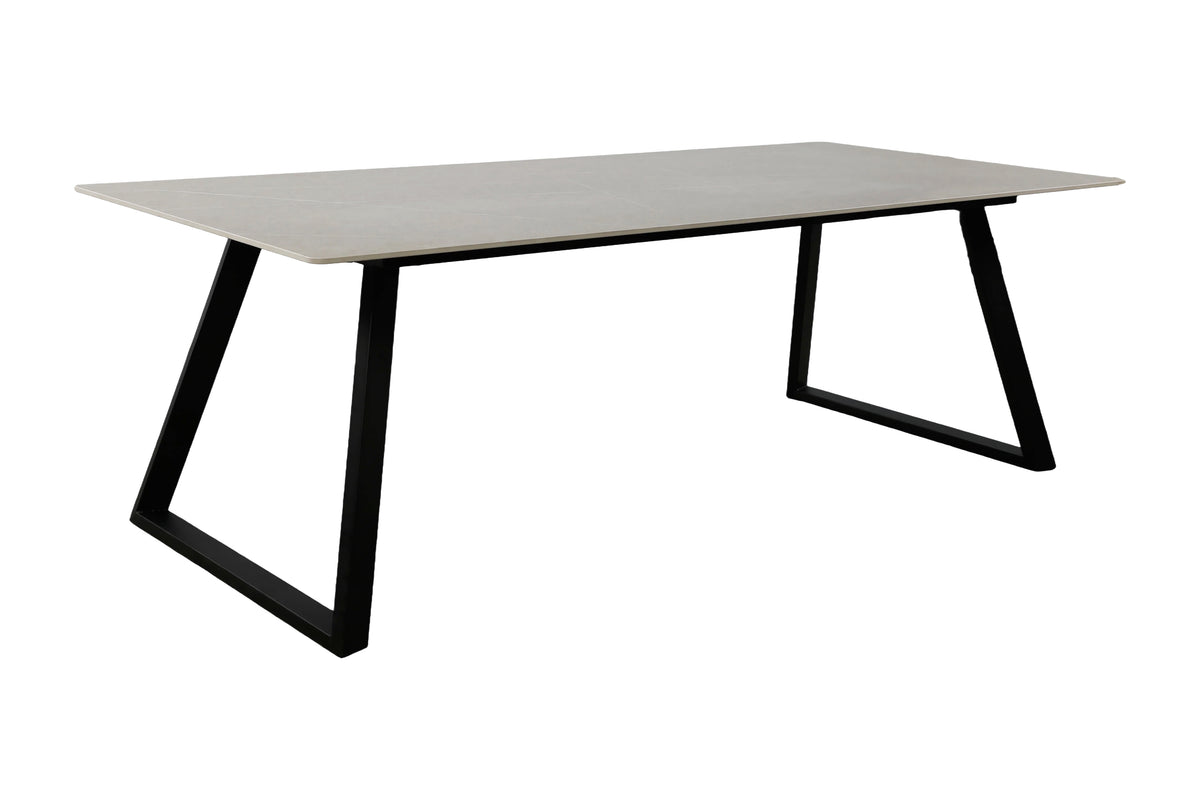 Estelle matbord 200x90 cm svart/mörkgrå