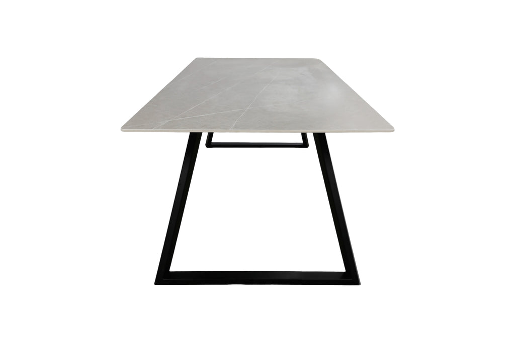 Estelle matbord 200x90 cm svart/mörkgrå