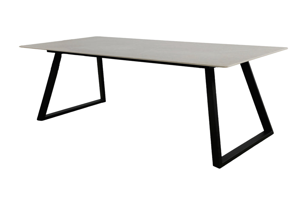 Estelle matbord 200x90 cm svart/mörkgrå