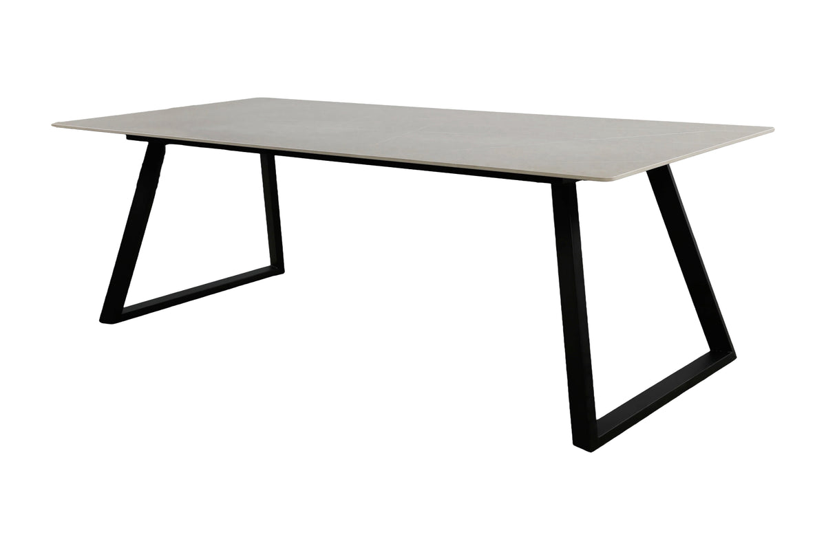 Estelle matbord 200x90 cm svart/mörkgrå