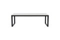 Estelle soffbord 120x60x36 cm svart/vit med marmorutseende