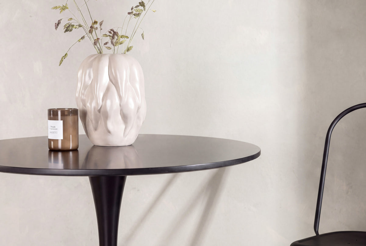 Hamden runt matbord Ø80 cm svart MDF